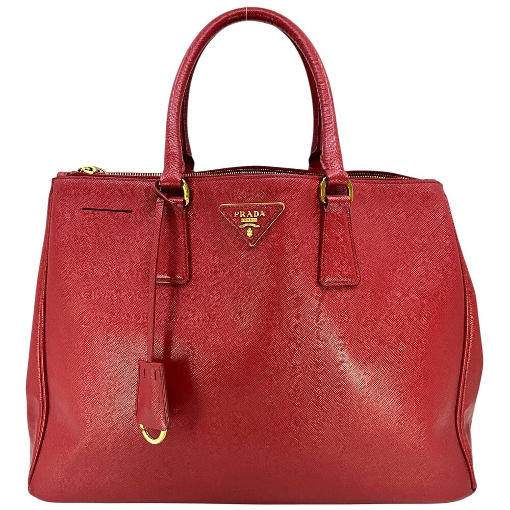 Prada Saffiano Lux Large Double-Zip Tote
